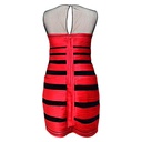 Vestido BCBGMAXAZRIA Rojo y Negro- S