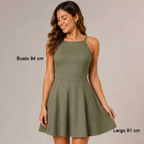 Vestido Divided Verde - 12