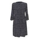 Vestido Enfocus Blanco y Negro- L
