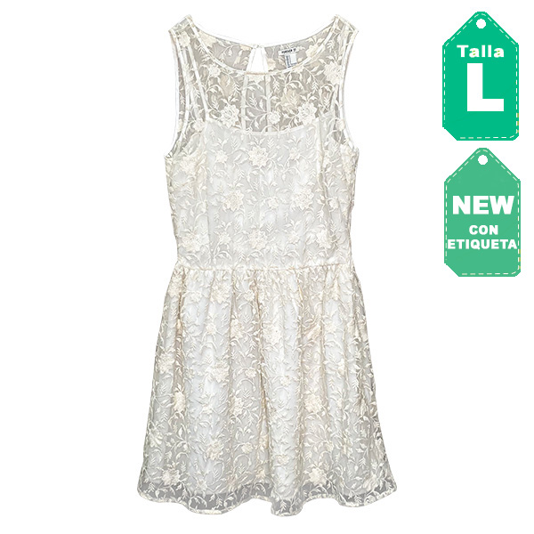 Vestido Forever 21 Beige- L