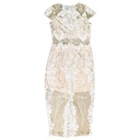 Vestido Forever21 Beige y Nude- S