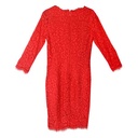Vestido H&M Encaje  Rojo - XS