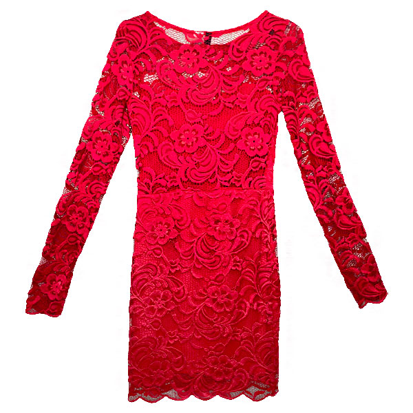 Vestido H&M Rojo Coral - 4