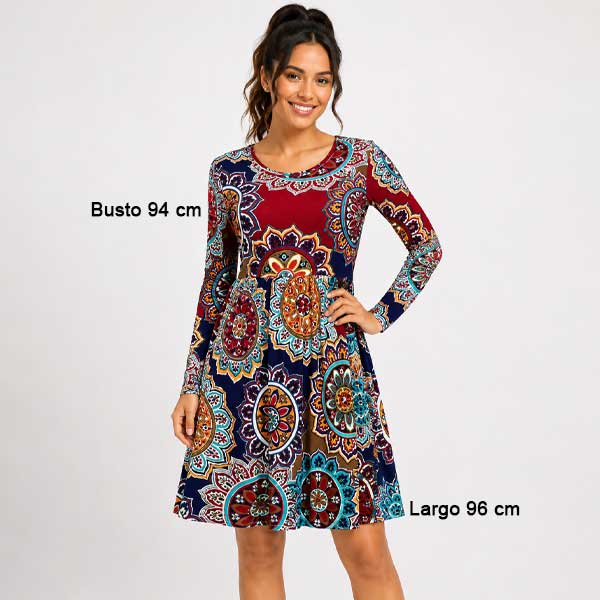 Vestido Himone Estampado - S