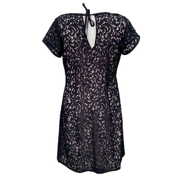 Vestido Loft Negro y Nude- L