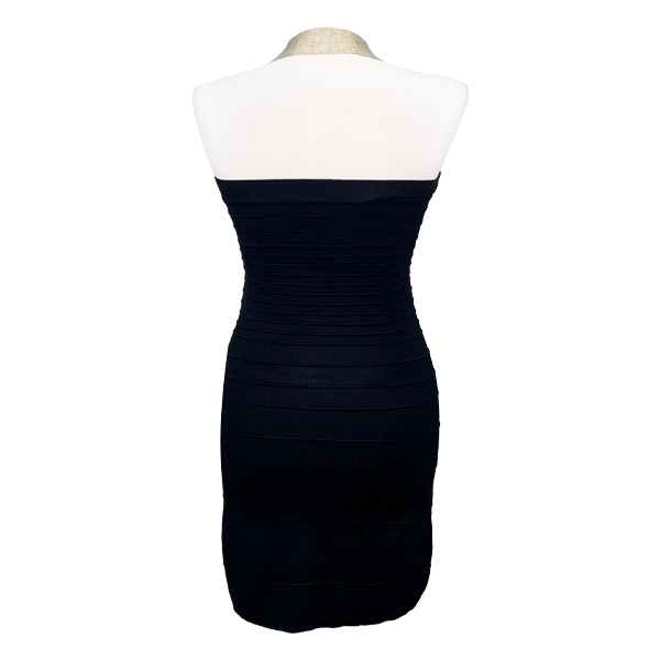 Vestido Ontwelft Negro y Nude- S