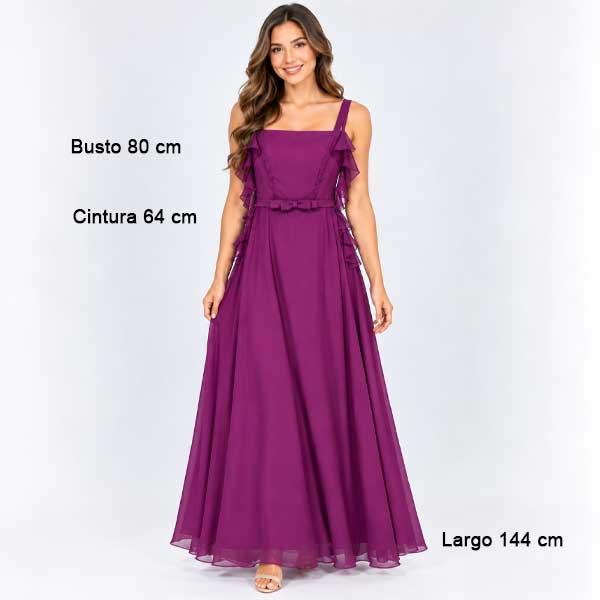 Vestido Morado - M
