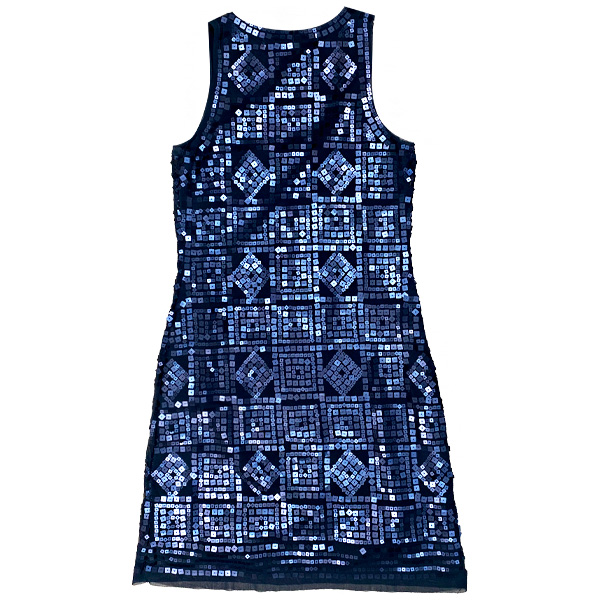 Vestido Max Studio Azul Lentejuelas- M