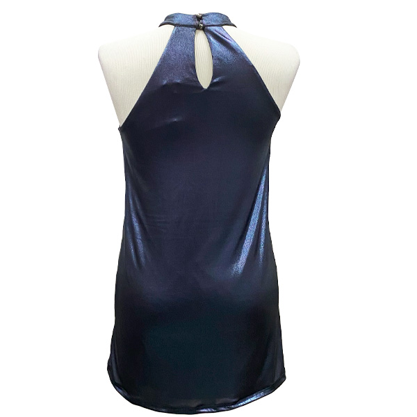 Vestido StudioF Azul Metalizado- M
