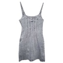 Vestido Stradivarius Gris - S