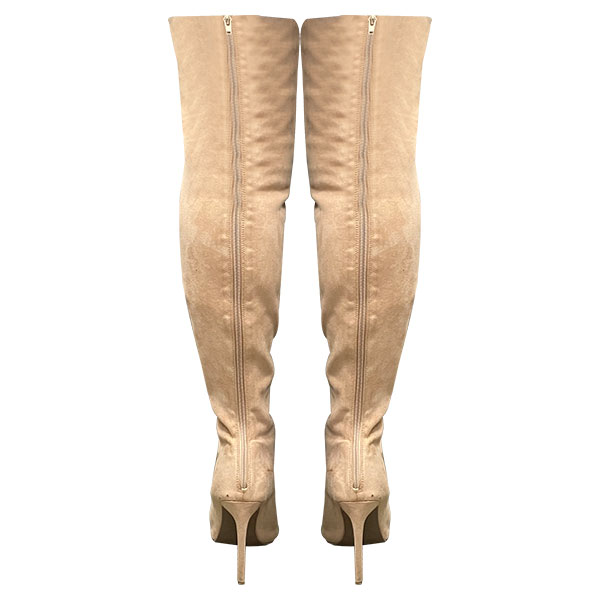 Botas Largas Forever21 Nude- 37