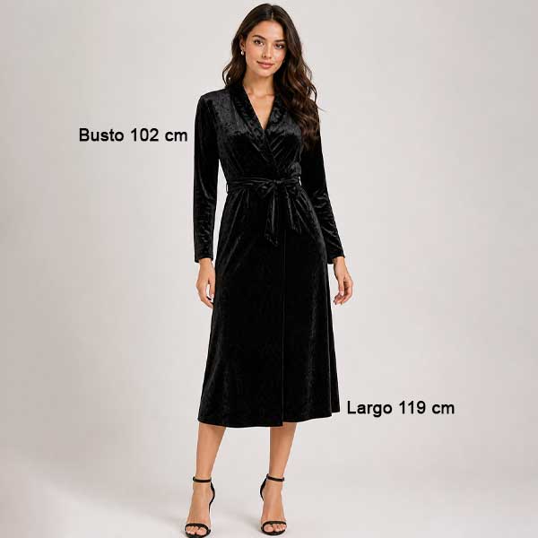Vestido WAYF Terciopelo - S