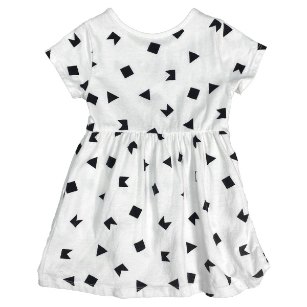 Vestido Wonder Nation Blanco y Negro-18M