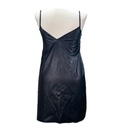 Vestido Zara Negro Cuerina- S