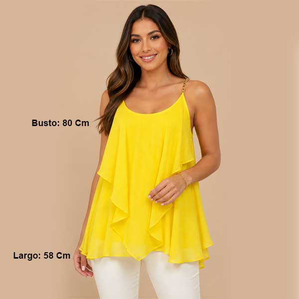 Blusa Double Zero Amarilla - S