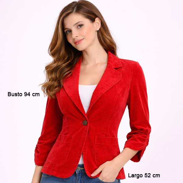 Blazer Mocca Rojo- M