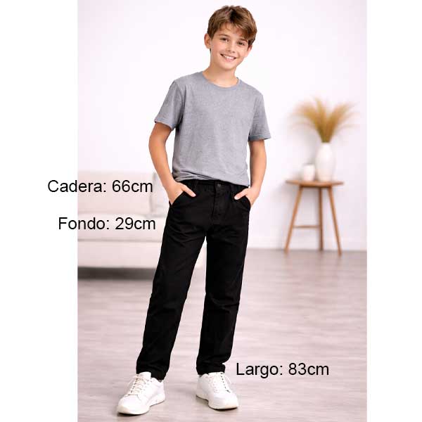 Pantalon Andrew Scott Negro- 9/10