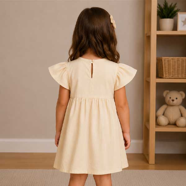 Vestido Zara Beige - 4