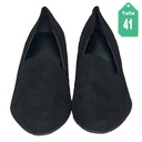 Tacones de Gamuza Negro- 41