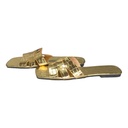Sandalias Dorado- 43