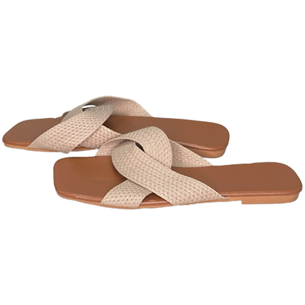Sandalias Nude y Marron Claro- 43