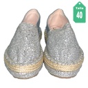Zapatos Laudan Plateado- 40