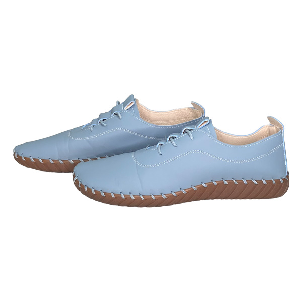 Zapatos Casuales Azul Claro y Marron- 43