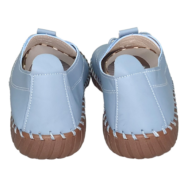 Zapatos Casuales Azul Claro y Marron- 43