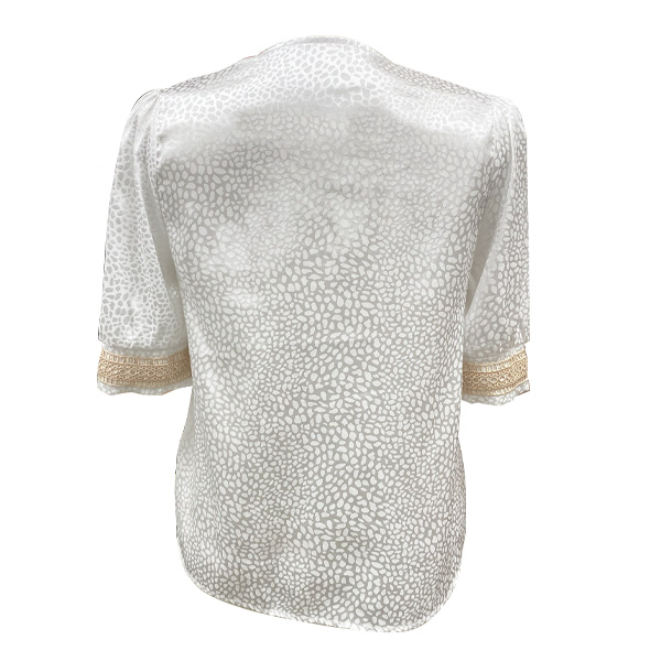 Blusa Shein Marfil y Nude- M