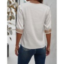 Blusa Shein Marfil y Nude- M