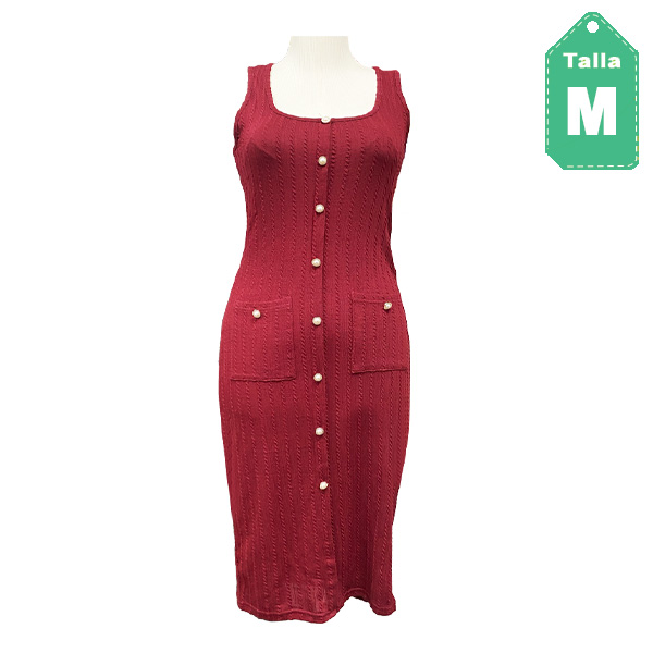 Vestido Shein Vinotinto- M