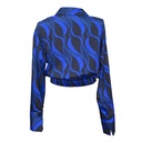 Blusa Shein Negro y Azul Rey- L