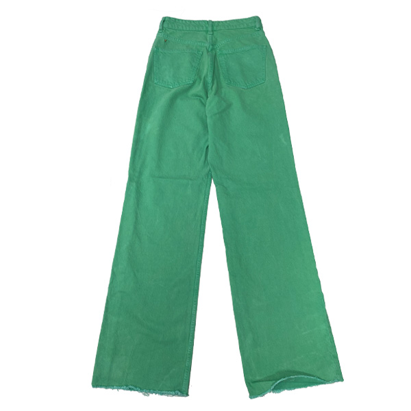 Jeans Zara Verde Cesped- XS