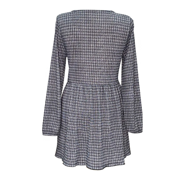 Vestido Cuadros- L
