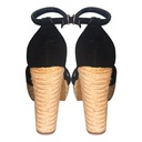 Sandalias de Tacon Top Moda Negro- 36