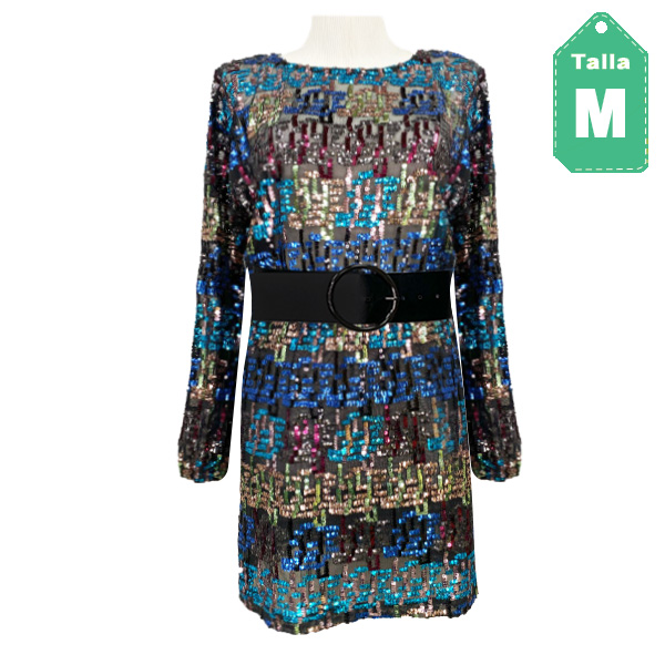 Vestido Zara Lentejuelas- M
