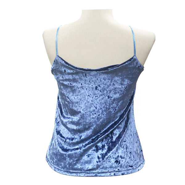 Blusa Terciopelo Azul- M