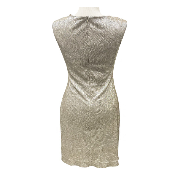 Vestido Ralph Lauren Dorado- M