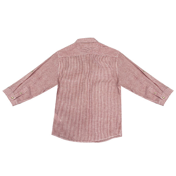 Camisa Zara Rayas Rojo- 9