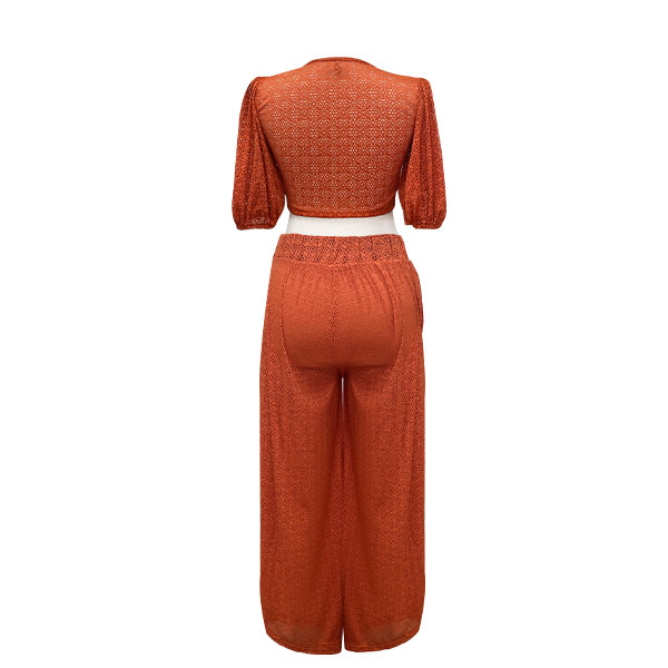 Conjunto Liquido Naranja- S