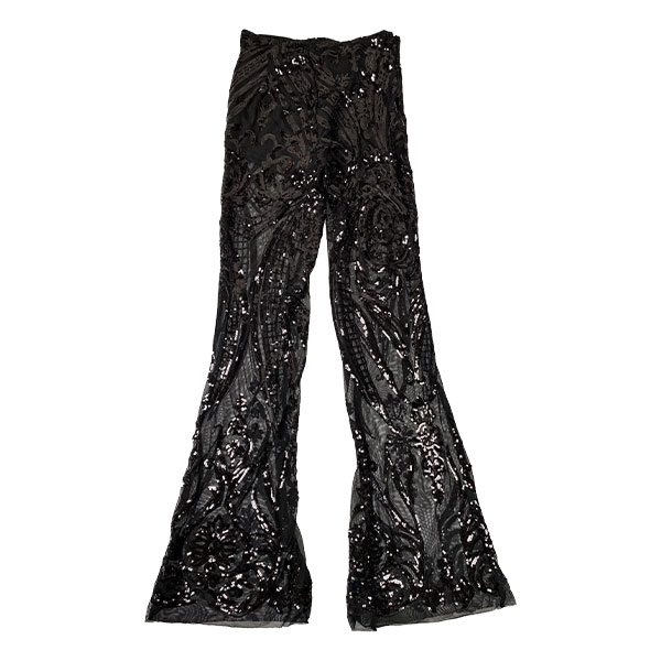 Pantalon Negro Lentejuelas- S