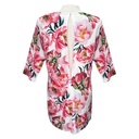Vestido Blanco Floral- L