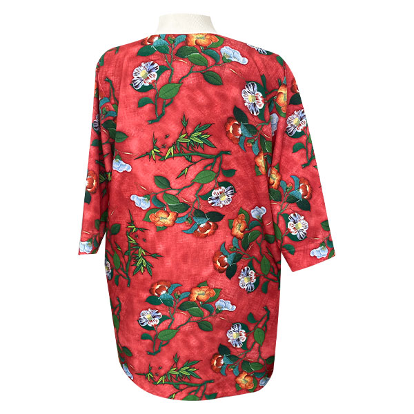 Vestido Rojo Floral- L
