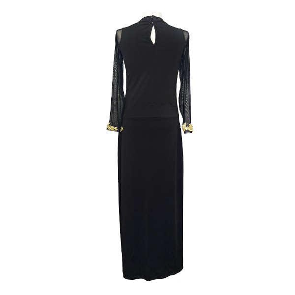 Vestido Negro y Dorado- M