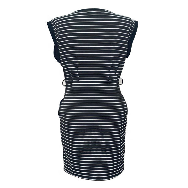 Vestido Da Moda Rayas- L