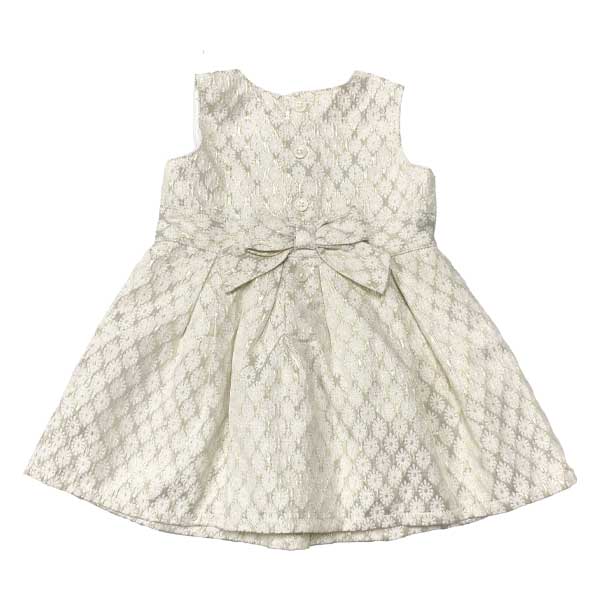 Vestido Carter´s Blanco y Dorado- 3M