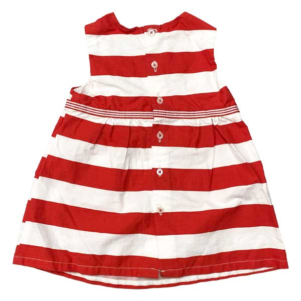 Vestido EPK Blanco y Rojo- 6M