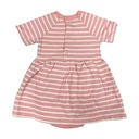 Vestido Carter´s Rosa Vieja y Blanco- 12M