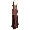 Vestido Jaoz Couture Cafe y Dorado- L