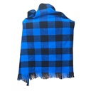 Pashmina Negro y Azul Rey